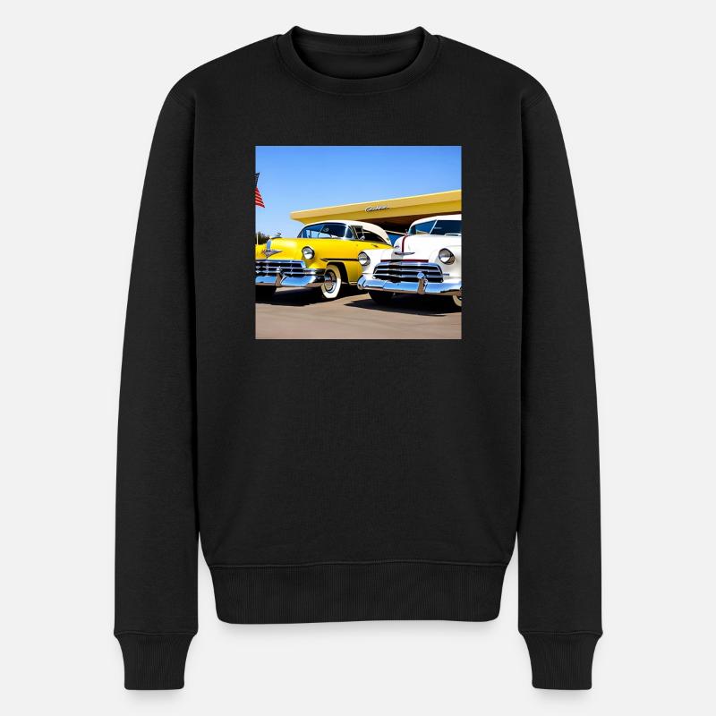 C28 - Männer Premium Bio Pullover - Schwarz