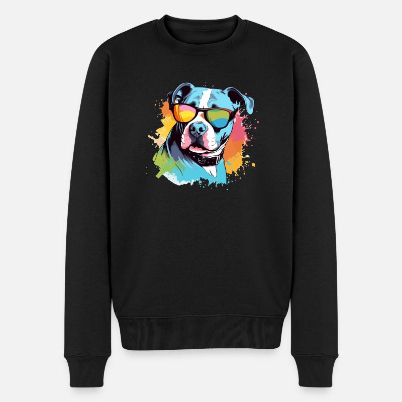 Roxo le bouledogue - Pull Premium bio Homme - noir