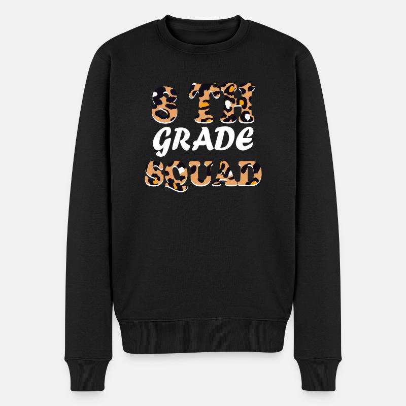 Leopard Lehrergeschenke der 8. Klasse - Männer Premium Bio Pullover - Schwarz