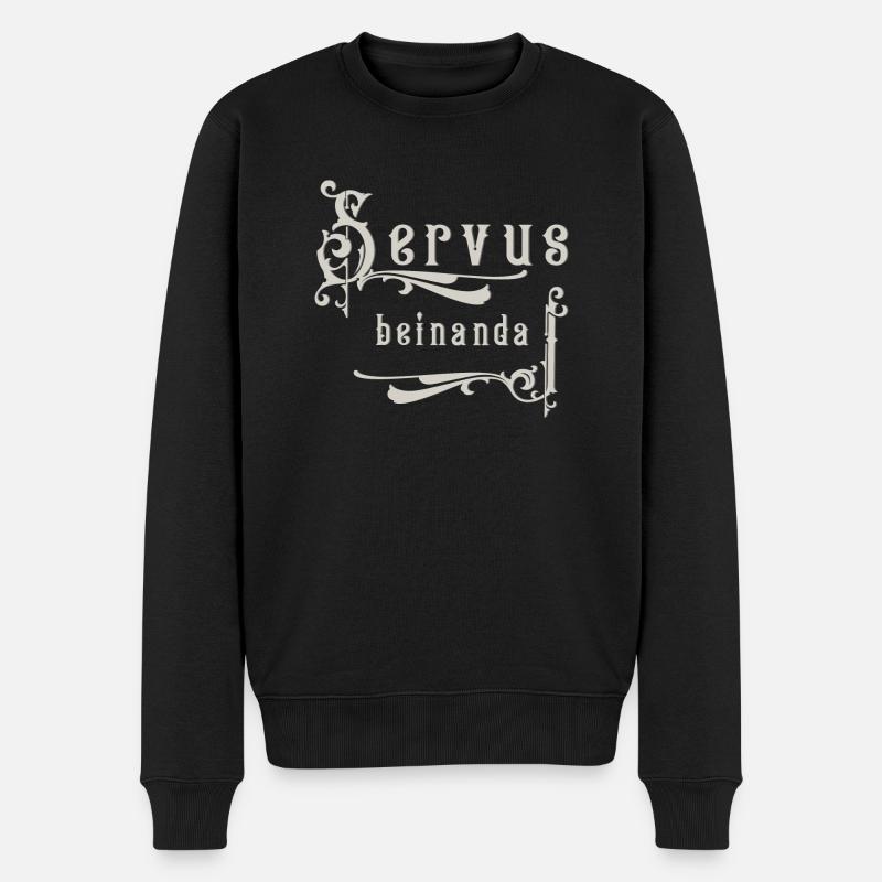 Servus beinanda - Pull Premium bio Homme - noir