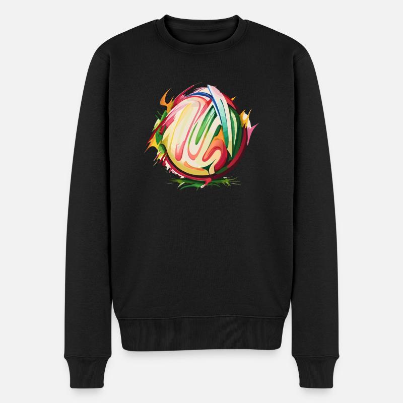 Splash Icecream - Männer Premium Bio Pullover - Schwarz