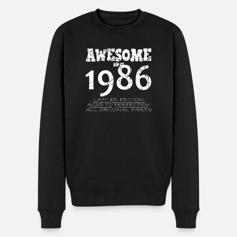 1986 - 38e anniversaire légendaire - Pull Premium bio Homme - noir