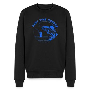 fisch, fisch, angeln, see, meer, angeln, fauna, exotisch - Männer Premium Bio Pullover - Schwarz - Vorne - Nico (187cm)