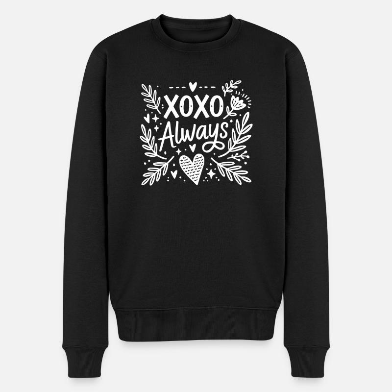 XOXO Toujours - Pull Premium bio Homme - noir