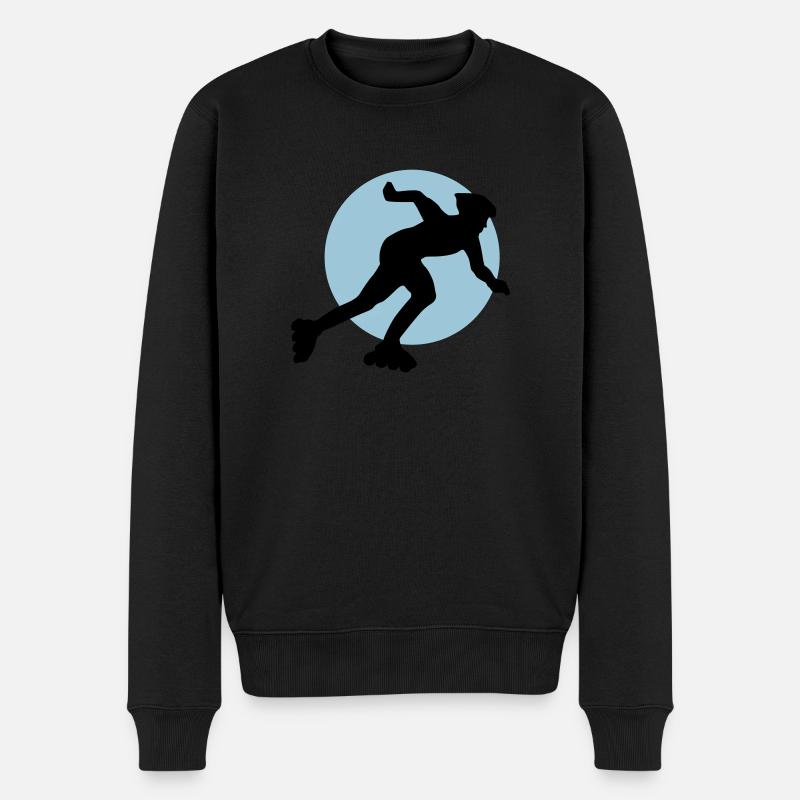 inliner_2c - Männer Premium Bio Pullover - Schwarz