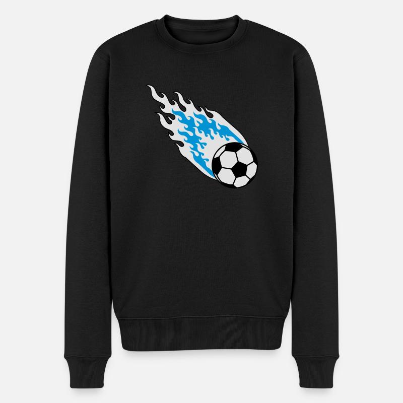 Fireball Fußball Finnland - Männer Premium Bio Pullover - Schwarz