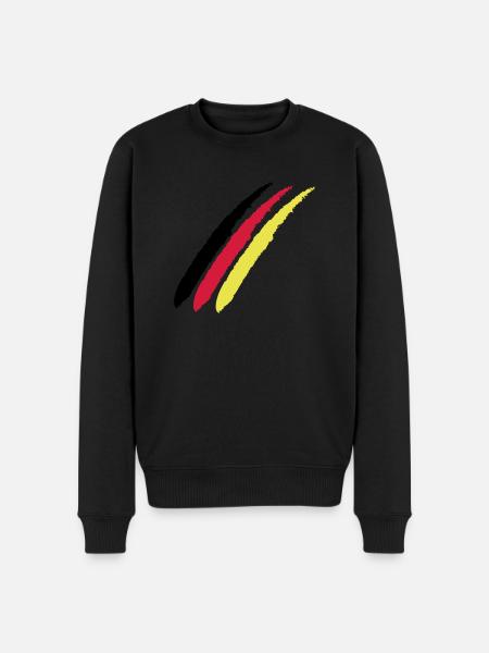 Germany German Fan Gift - Men's Premium Organic Jumper - black