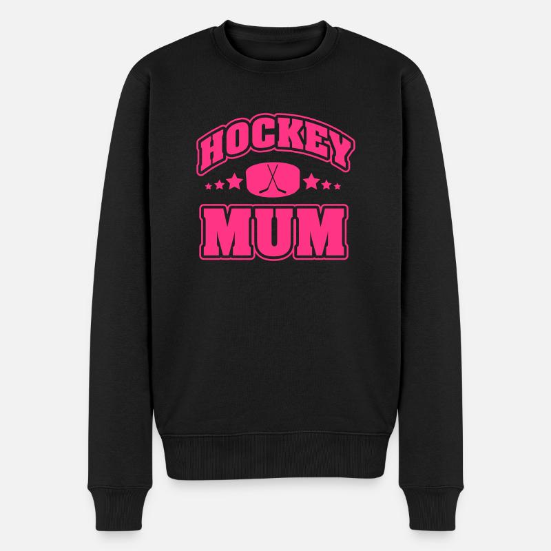 Hockey Mum - Männer Premium Bio Pullover - Schwarz