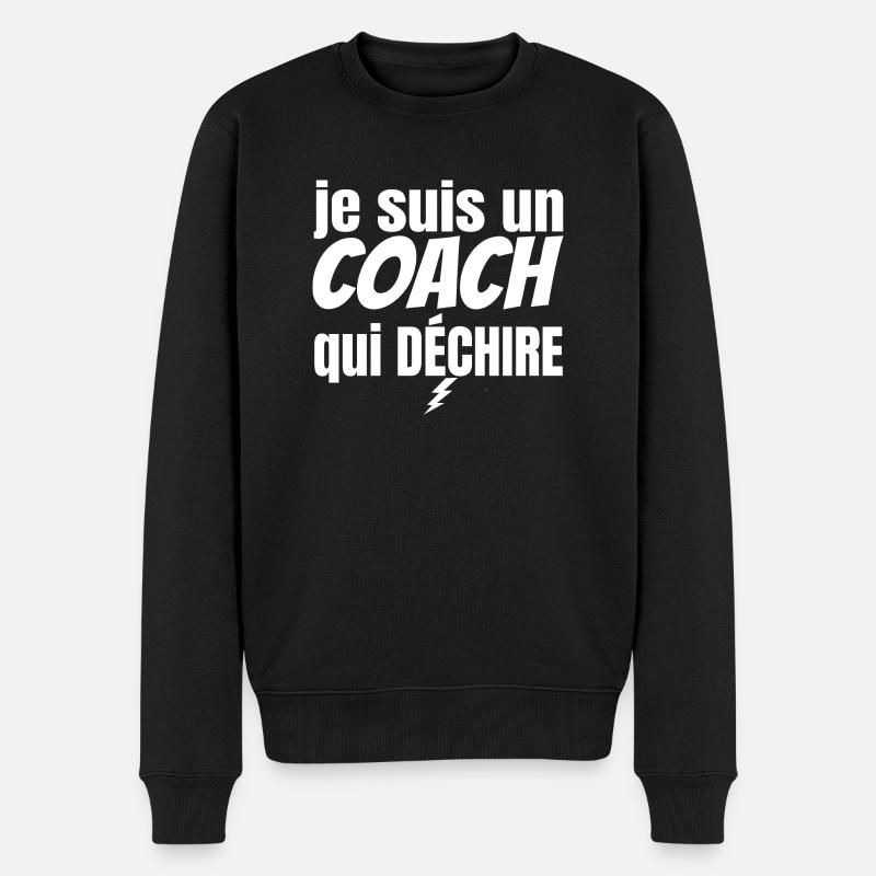 coach qui déchire - Pull Premium bio Homme - noir