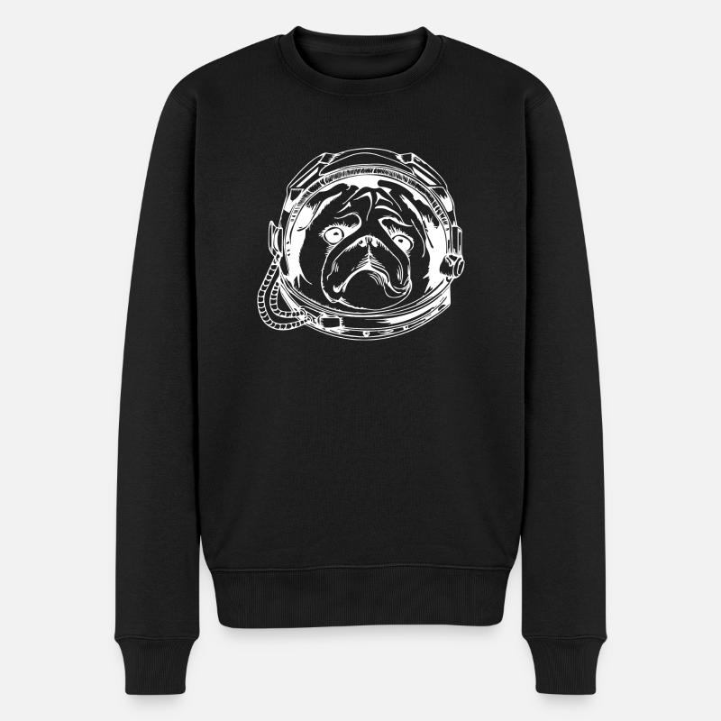 Dog Hund - Männer Premium Bio Pullover - Schwarz