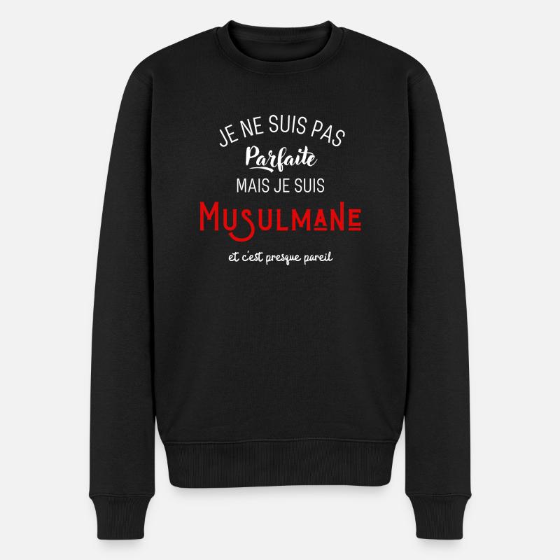 Pas parfaite mais musulmane - Pull Premium bio Homme - noir