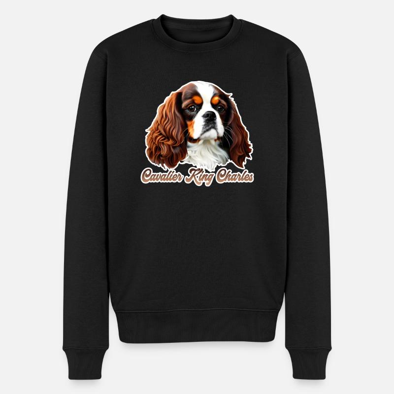 Kavalier König Charles CKC - Männer Premium Bio Pullover - Schwarz