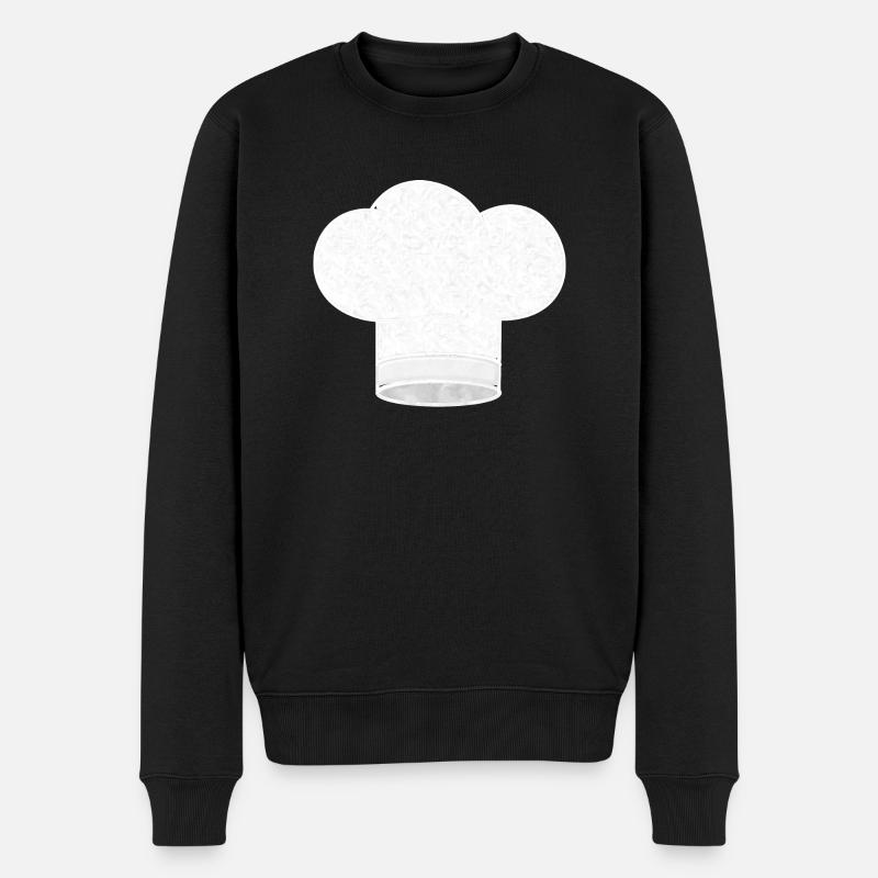 Kochmütze - Männer Premium Bio Pullover - Schwarz