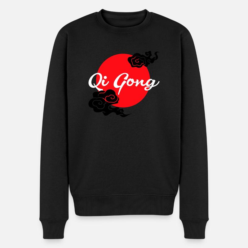 Nuages de Qigong - Pull Premium bio Homme - noir