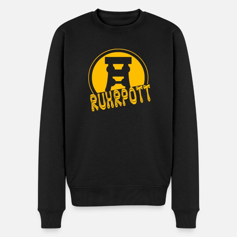 Ruhrpott Motive - Männer Premium Bio Pullover - Schwarz