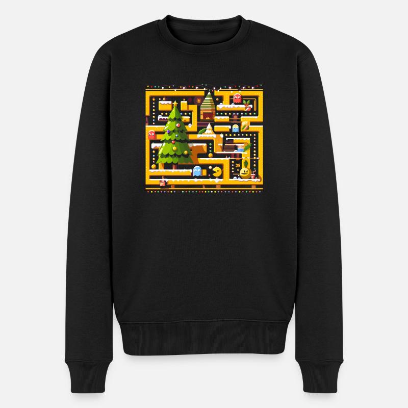 jeu d’arcade Noël - Pull Premium bio Homme - noir
