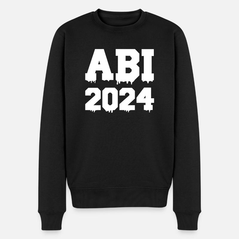 abi 2024 - Männer Premium Bio Pullover - Schwarz