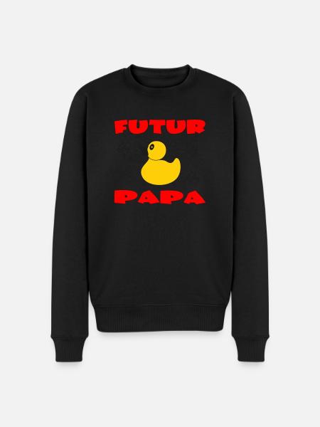 FUTUR PAP - Pull Premium bio Homme - noir