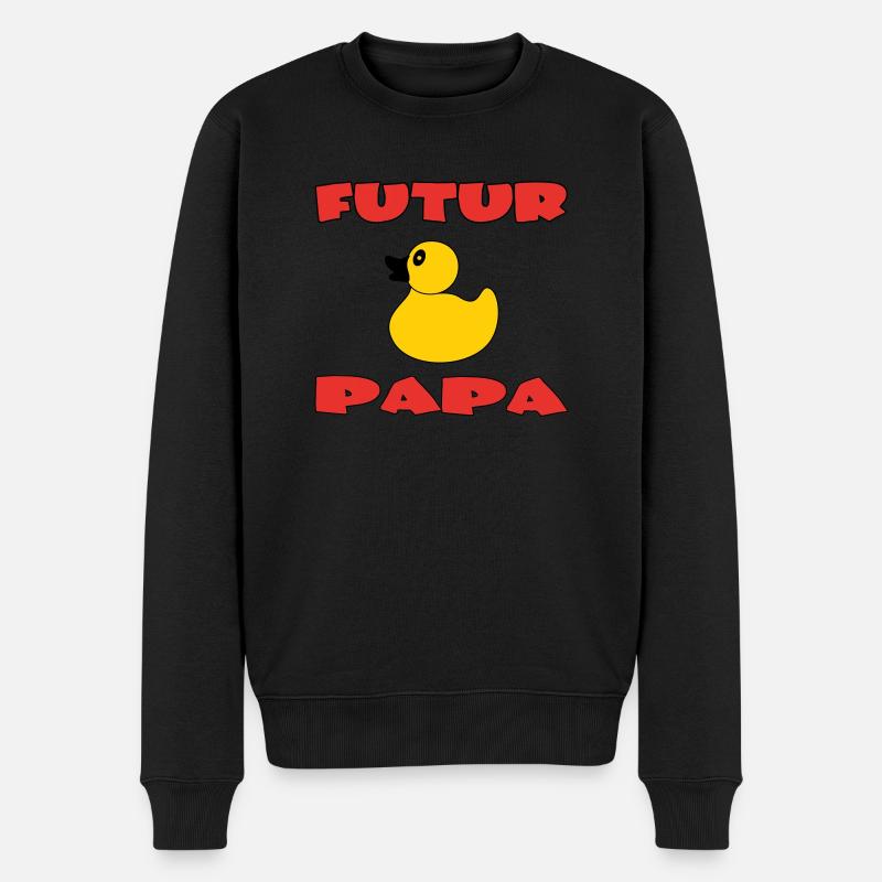 FUTUR PAPA - Pull Premium bio Homme - noir