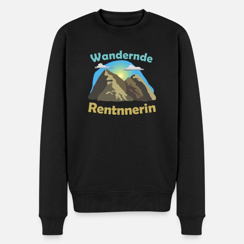 Retraité errant | marche - Pull Premium bio Homme - noir