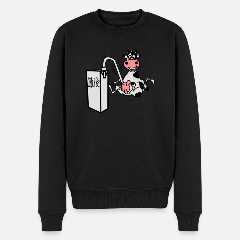 milkcow - Pull Premium bio Homme - noir