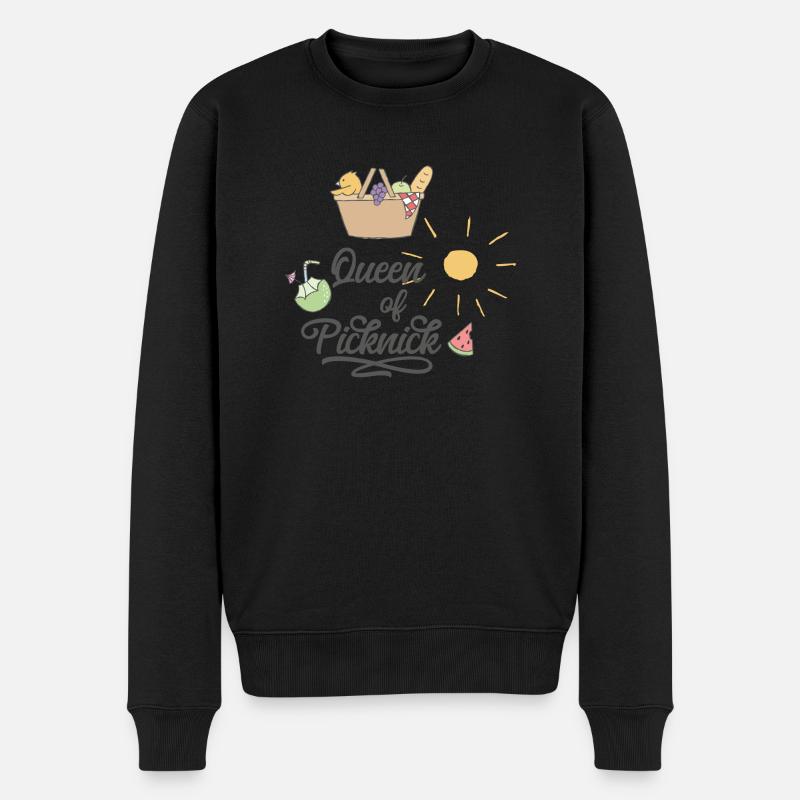 Picknick - Männer Premium Bio Pullover - Schwarz