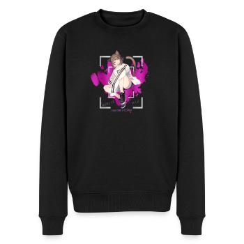 I Love Anime - Männer Premium Bio Pullover - Schwarz - Vorne - Nico (187cm)