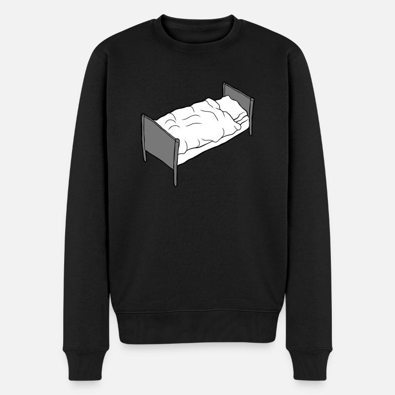 Bettgestell Schlafzimmer Möbel - Männer Premium Bio Pullover - Schwarz