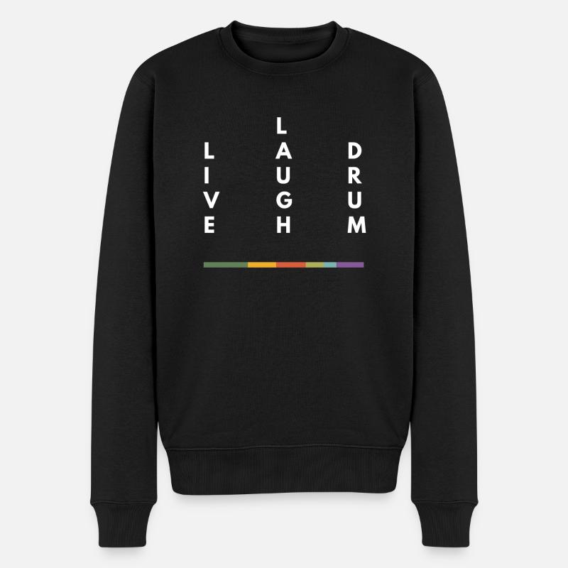 Drummer drummer - Männer Premium Bio Pullover - Schwarz