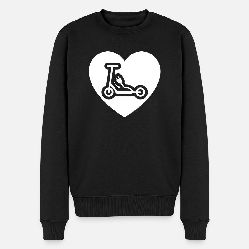 E-Scooter E-Roller Scooter - Men's Premium Organic Jumper - black