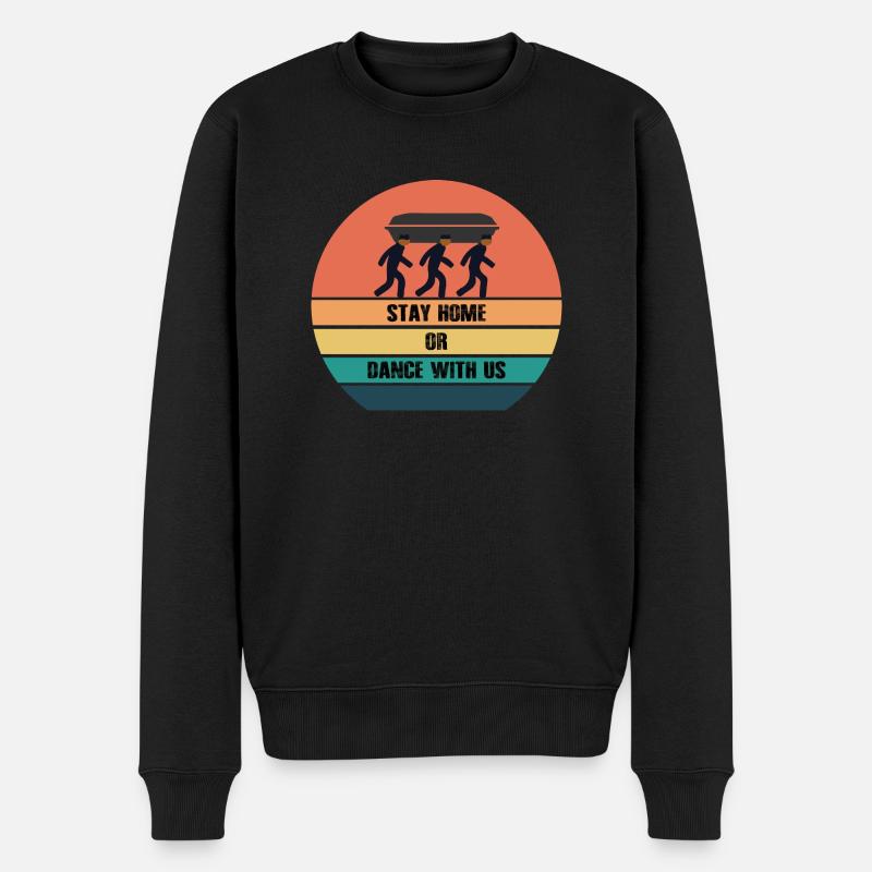 Dancing Dance Music - Männer Premium Bio Pullover - Schwarz