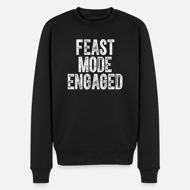 Mode festin Engagé Thanksgiving - Pull Premium bio Homme - noir