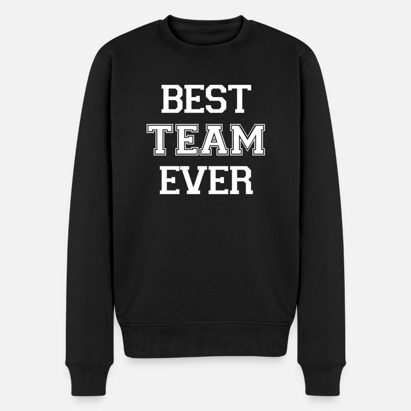 Best Team ever - Männer Premium Bio Pullover - Schwarz