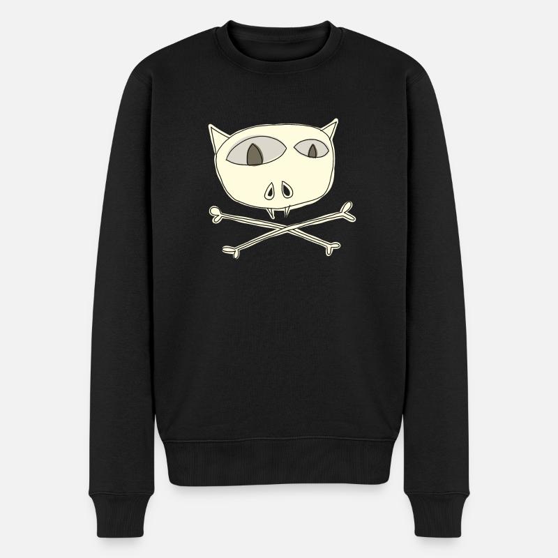 chat mort - Pull Premium bio Homme - noir