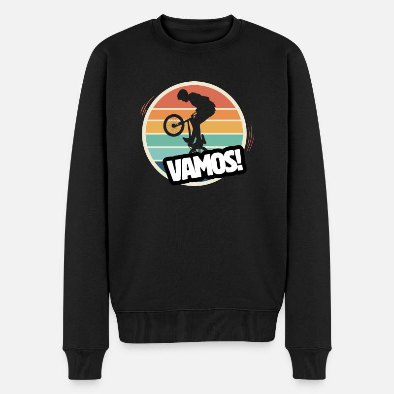 Vamos bmx rétro - Pull Premium bio Homme - noir