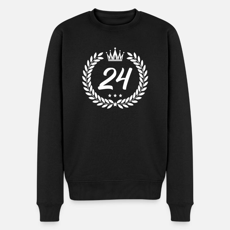 wappen 24 - Männer Premium Bio Pullover - Schwarz