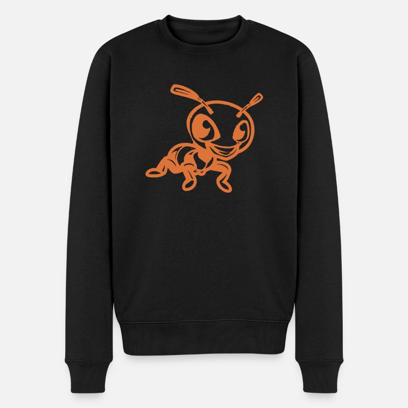 Bande dessinée Fourmi - Pull Premium bio Homme - noir