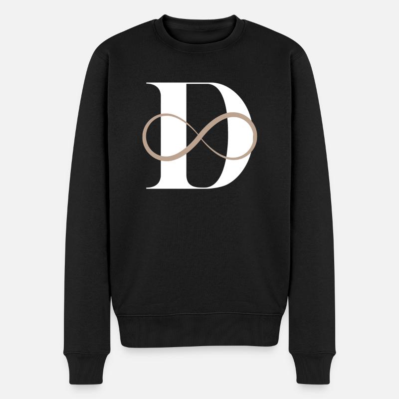 Lettre d infinie - Pull Premium bio Homme - noir