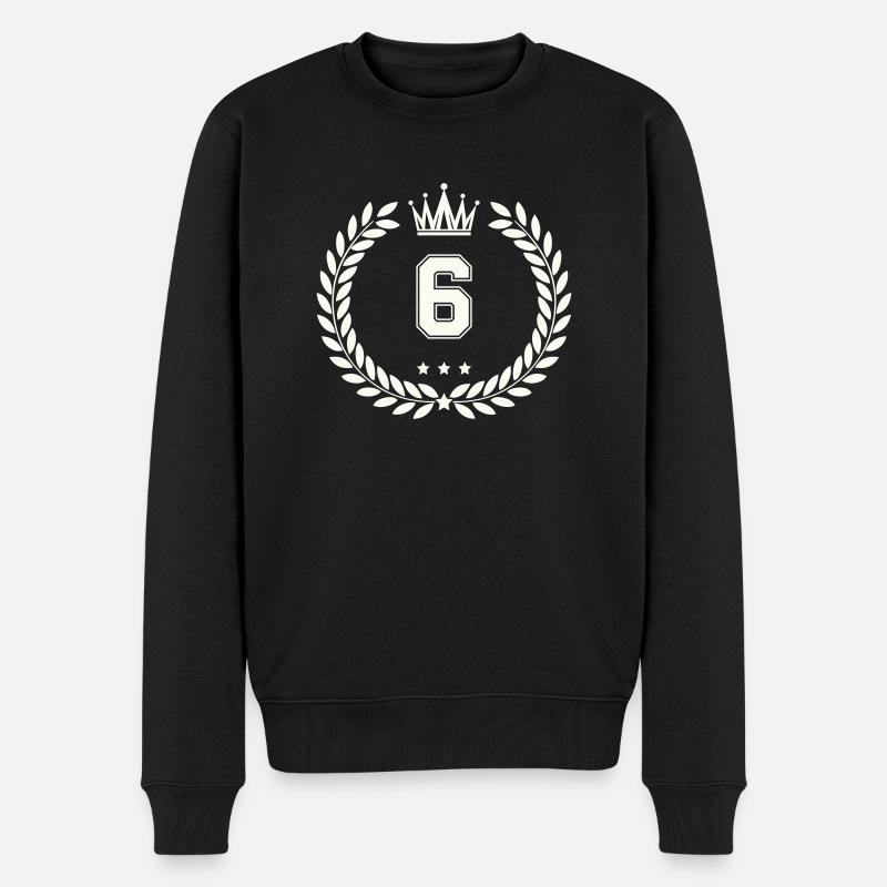 wappen 6 - Männer Premium Bio Pullover - Schwarz