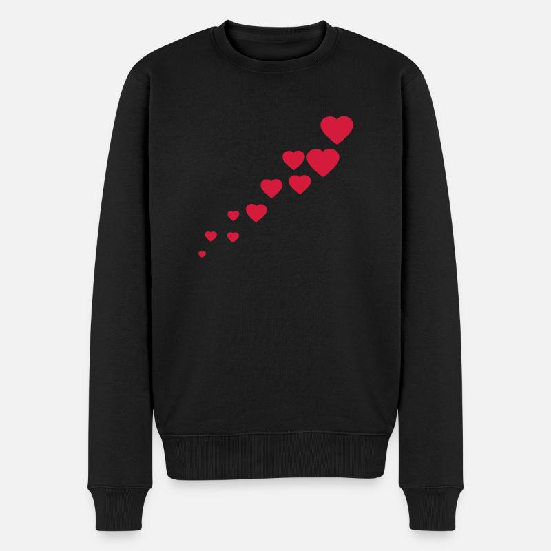 cœur - Pull Premium bio Homme - noir
