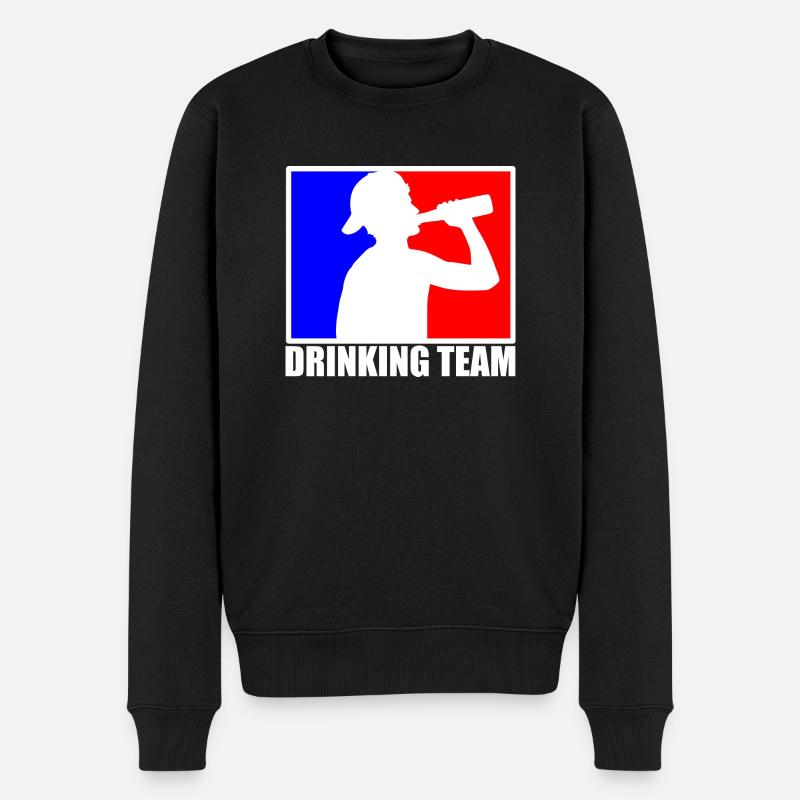drinking team - Pull Premium bio Homme - noir