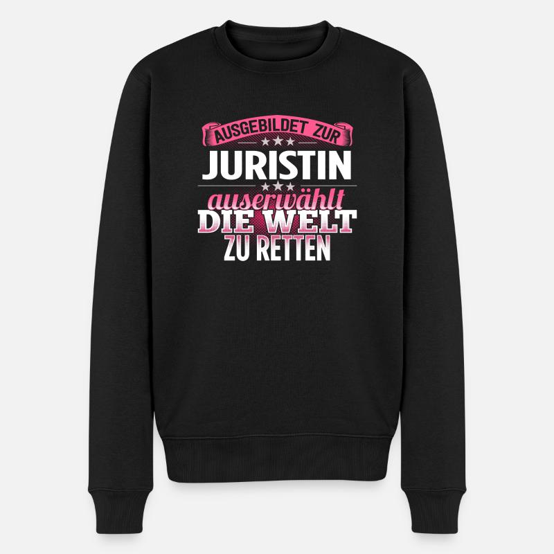 JURISTIN - Die Auserwählte - Männer Premium Bio Pullover - Schwarz