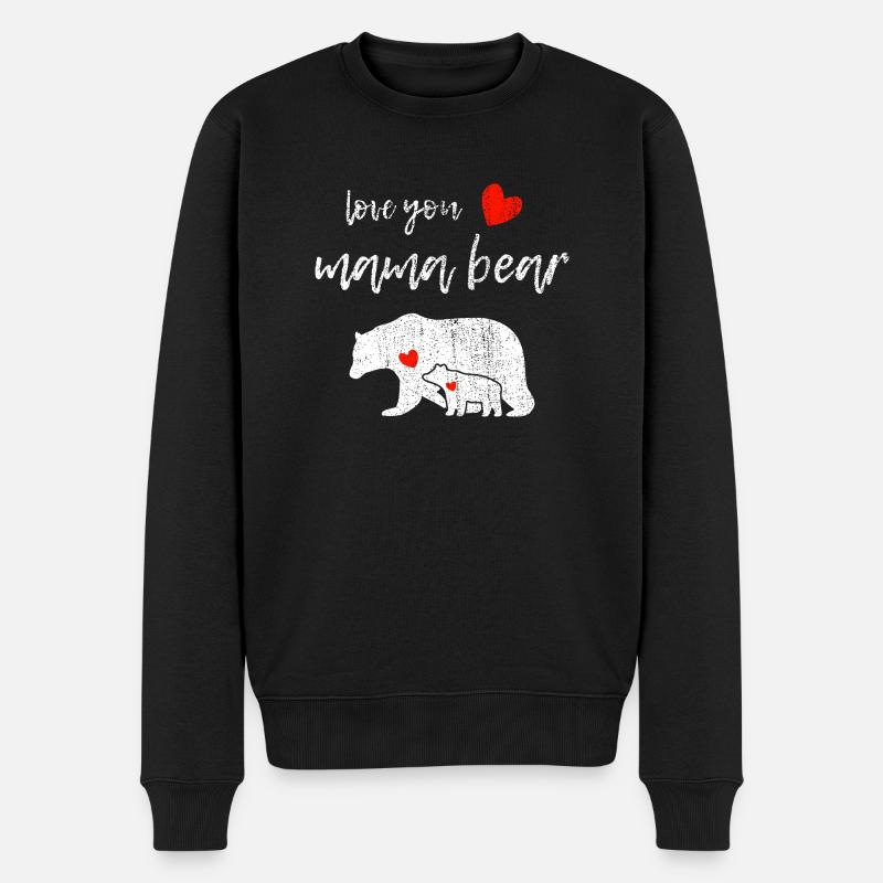Aimez-vous maman ours - Pull Premium bio Homme - noir