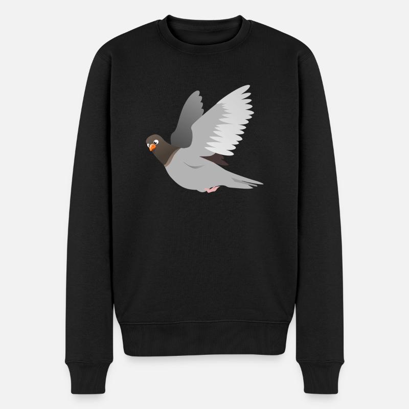 gris Dove - Pull Premium bio Homme - noir