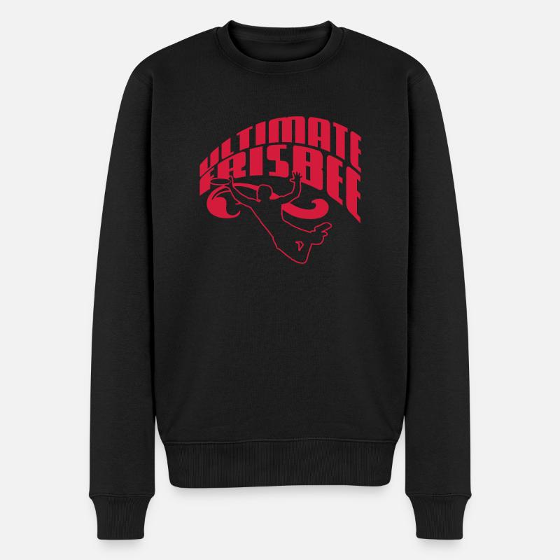 Ultimate Frisbee - Männer Premium Bio Pullover - Schwarz