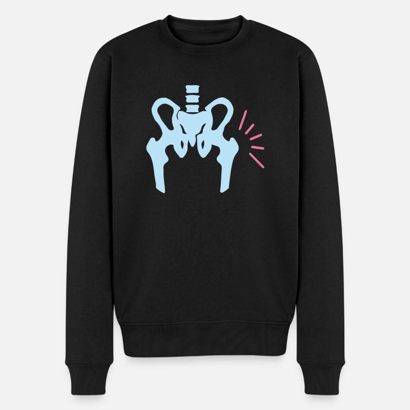 Hüftschmerz - Pull Premium bio Homme - noir