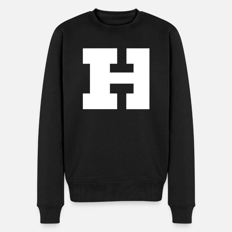 université harvard H - Pull Premium bio Homme - noir
