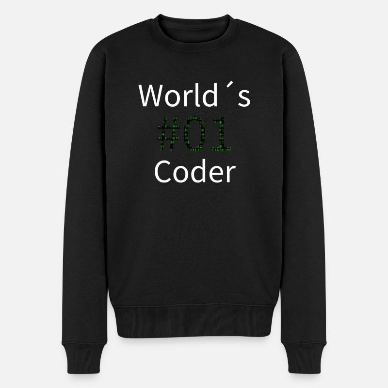 Codeur Worlds 01 - Pull Premium bio Homme - noir