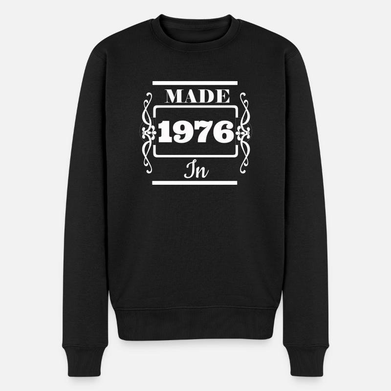 made in 1976 - Pull Premium bio Homme - noir