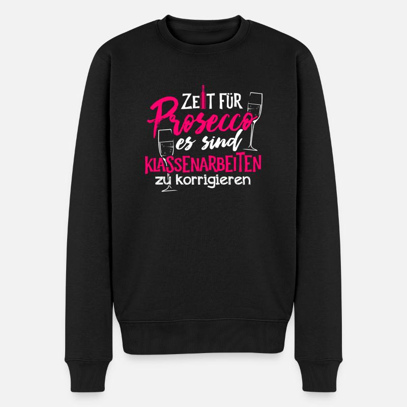 Lehrer - Klassenarbeiten - Männer Premium Bio Pullover - Schwarz